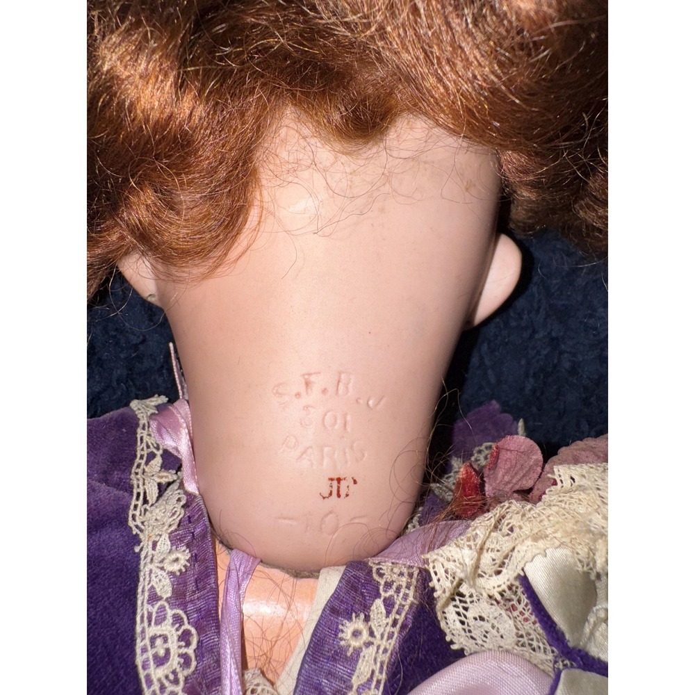 27" Antique French Paris S.F.B.J. 301 BEBE JUMEAU marked 10 - Picture 3 of 5